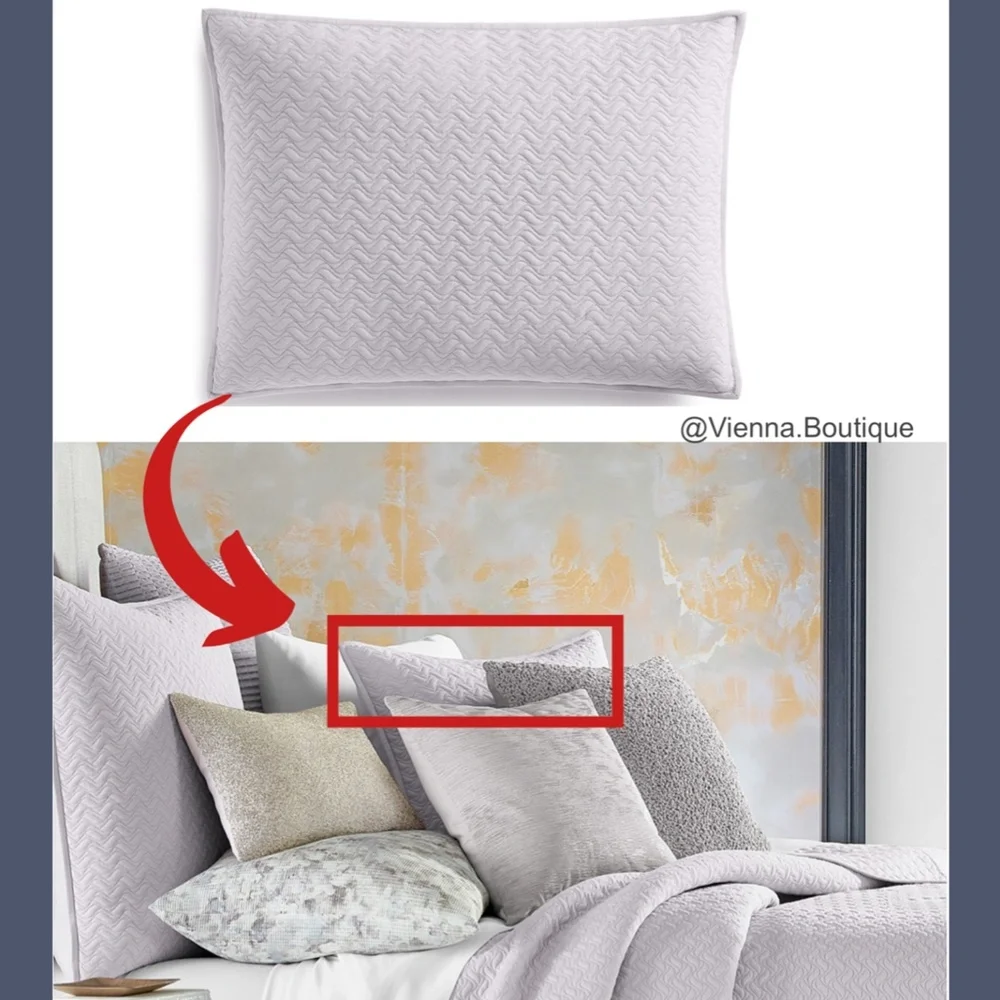 NIB Hotel Collection Impressions‎ Quilted (1) King Sham Pillow Case